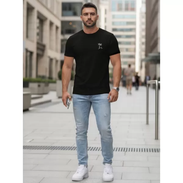  Herren-T-Shirt DSTREET NX5105R-BK SCHWARZ 