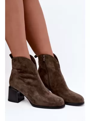 Damen-Stiefeletten VINCEZA 91178 BRAUN