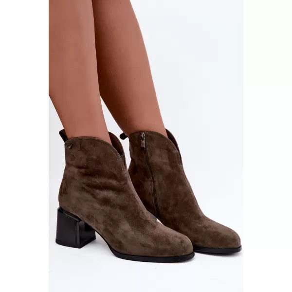  Damen-Stiefeletten VINCEZA 91178 BRAUN 