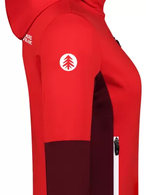 Powerfleece-Sweatshirt für Damen NORDBLANC RAVINE NBSFL8336 ROT