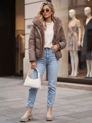 Damenjacke DSTREET TY5984 BEIGE