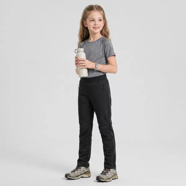 Softshellhose für Kinder ALPINE PRO ABARO 2 SCHWARZ 
