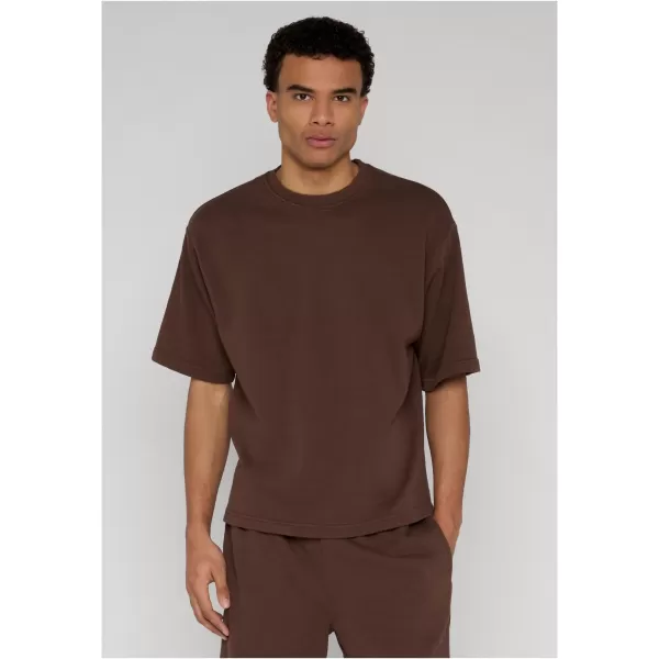  Herren-T-Shirt URBAN CLASSICS TB8097 SCHOKOLADENBRAUN 