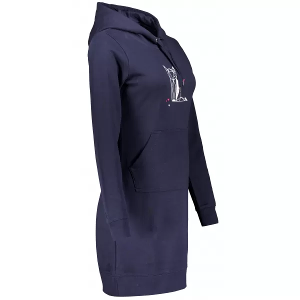  Erweitertes Damen-Sweatshirt ALTISPORT ALW091419 MARINEBLAU 