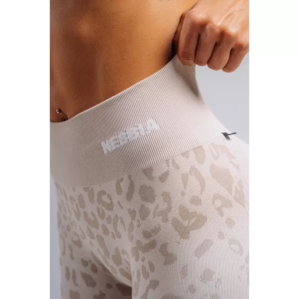  Kompressions-Push-up-Leggings mit Leopardenmuster NEBBIA PRIMAL 849 CREMEFARBENER LEOPARD 
