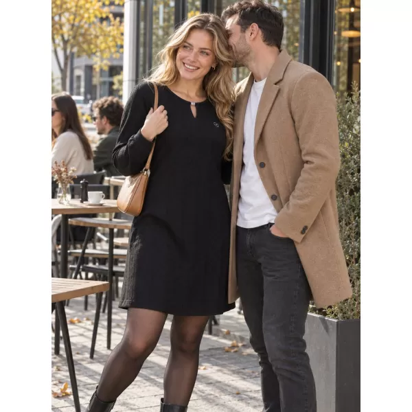  Sweatshirt-Kleid für Damen ALTISPORT ILARIA SCHWARZ 