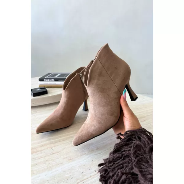  Damen-Stiefeletten BOTO D-219 KHAKI 