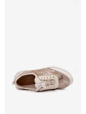 Damen-Sneaker D&A GR61-5990 BEIGE