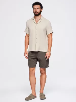 Herrenhemd OMBRE OM-SHSS-0223 BEIGE