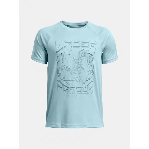  T-Shirt für Jungen UNDER ARMOUR UA B TECH GAME DAY SS 1389974-494 BLAU 