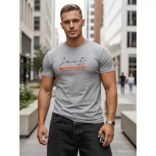  Herren-T-Shirt DSTREET RX5424 HELLGRAU 