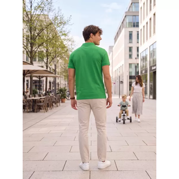  Herren-T-Shirt mit Kragen ALTISPORT NP/ALMST90601 KELLY GREEN 