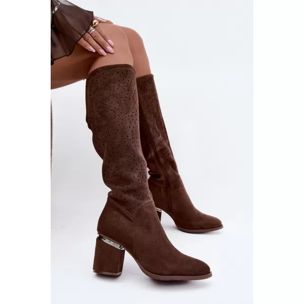  Damenstiefel S.BARSKI HY62-8122 BRAUN 