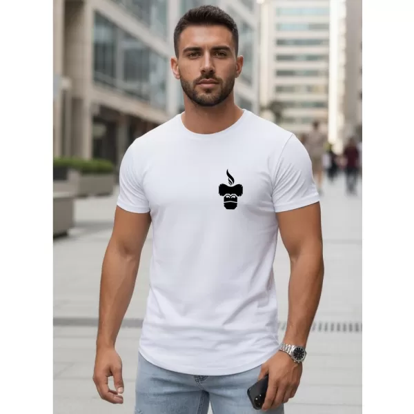  Herren-T-Shirt DSTREET NX5090R WEIß 