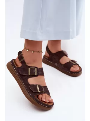 Damensandalen VINCEZA 79620 SCHOKOLADE