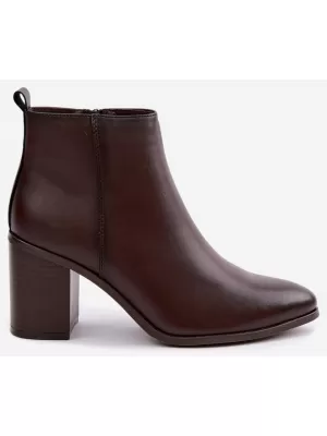 Damen-Stiefeletten SERGIO LEONE BT-50-S SCHOKOLADE