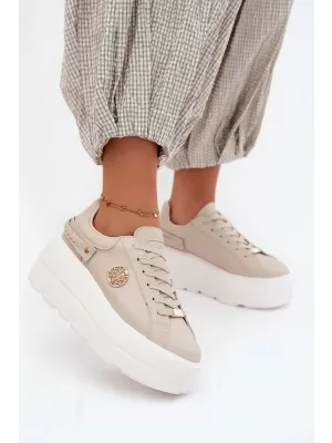 Damen-Sneaker D&A LR61-7095 BEIGE