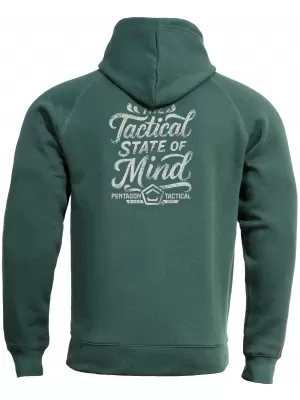 Herren-Sweatshirt PENTAGON PHAETON HOOD STATE OF MIND K09021-ST SPRINGBOCK GRÜN