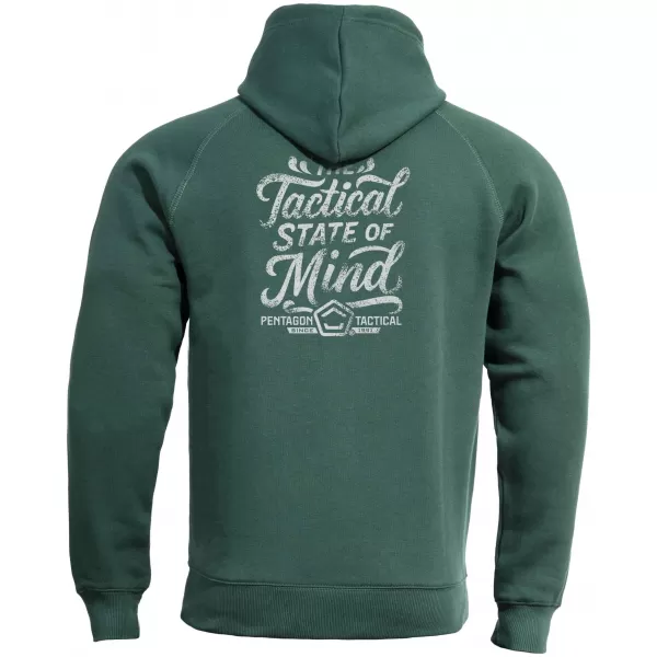  Herren-Sweatshirt PENTAGON PHAETON HOOD STATE OF MIND K09021-ST SPRINGBOCK GRÜN 