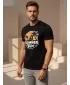 Herren-T-Shirt DSTREET NX044R SCHWARZ