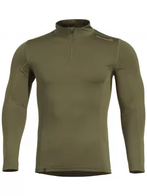 Herren-T-Shirt PENTAGON PINDOS 1/2 ZIP SHIRT K11013 OLIVGRÜN