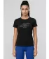 Damen-T-Shirt 4F WMM00TTSHF3309 TIEFSCHWARZ