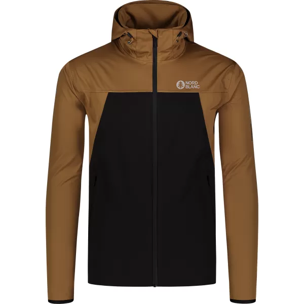  Wasserdichte Softshelljacke für Herren NORDBLANC EXPEDITIOUS NBSSM8323 BRAUN 