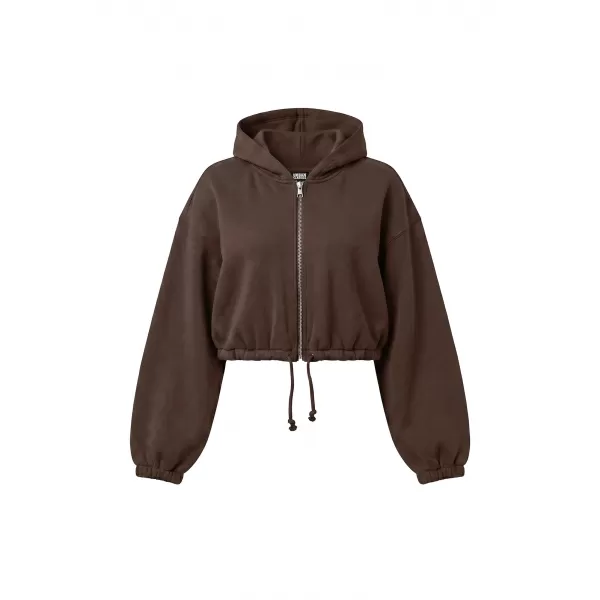  Damen-Sweatshirt URBAN CLASSICS TB8635-14274 SCHOKOLADENBRAUN 