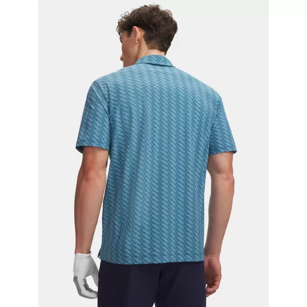  Herren-Polo UNDER ARMOUR UA DRIVE CHILL PRINTED POLO 6009724-466 BLAU 