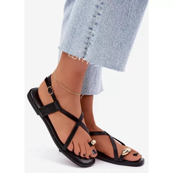  Damensandalen BOTO BJ722 SCHWARZ 