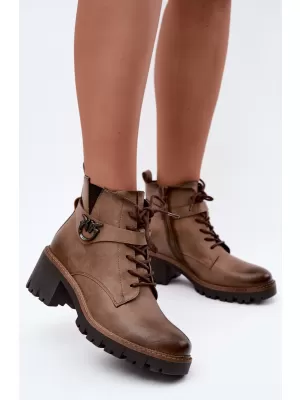 Damen-Stiefeletten BOTO ASA301-1 BRAUN
