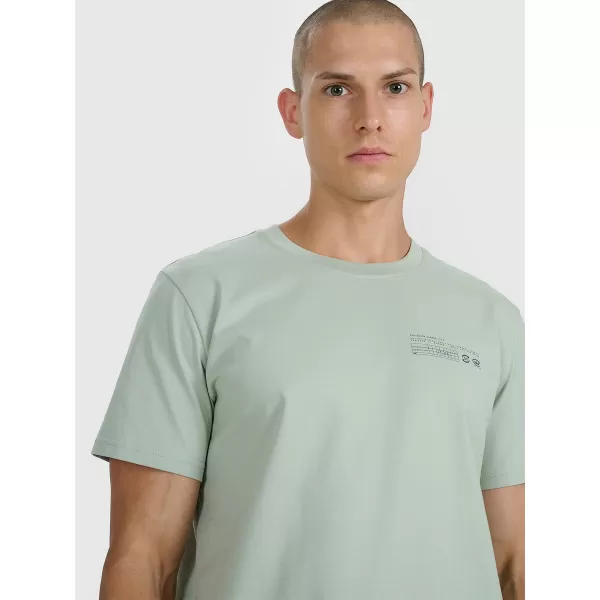  Herren-T-Shirt 4F WAW25TTSHM2372 MINZE 
