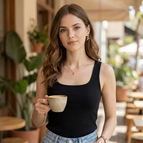  Damen-Tanktop ALPINE PRO OMINA SCHWARZ 