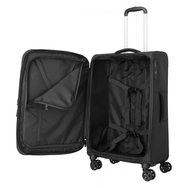  Koffer TRAVELITE Kick Off 4w M exp SCHWARZ 