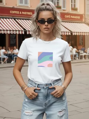 Damen-T-Shirt DSTREET NX8048RY-WH WEIß