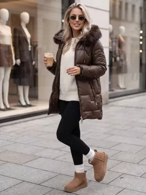 Damenjacke DSTREET TY5757 BRAUN