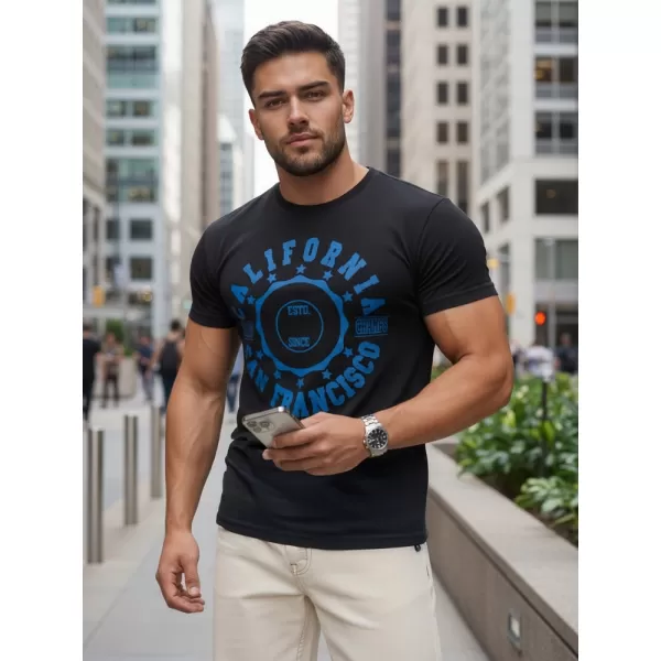  Herren-T-Shirt DSTREET RX5085 SCHWARZ 