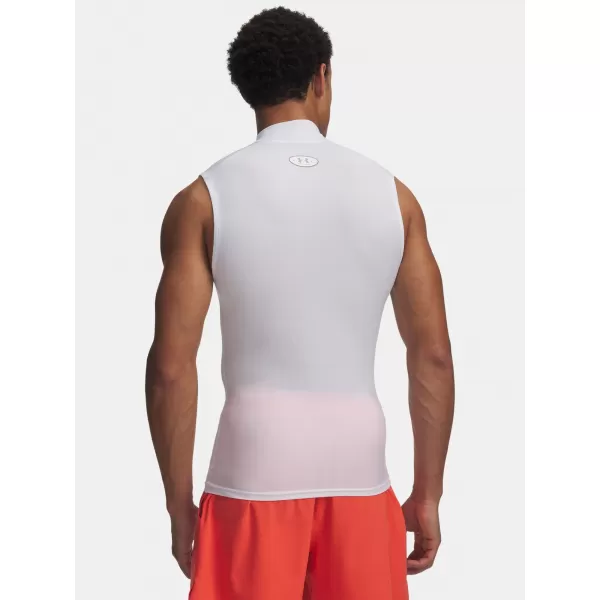  Herren-Tanktop UNDER ARMOUR HG ELITE SLEEVELESS MOCK 6015381-100 WEIß 