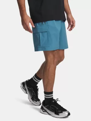 Herrenshorts UNDER ARMOUR VIBE WOVEN CARGO SHORT 1386560-466 BLAU