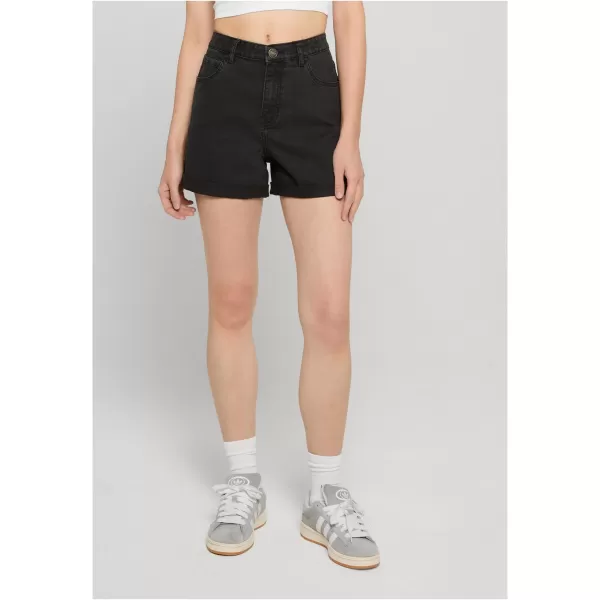  Damen-Shorts URBAN CLASSICS TB8371 SCHWARZ GEWASCHEN 