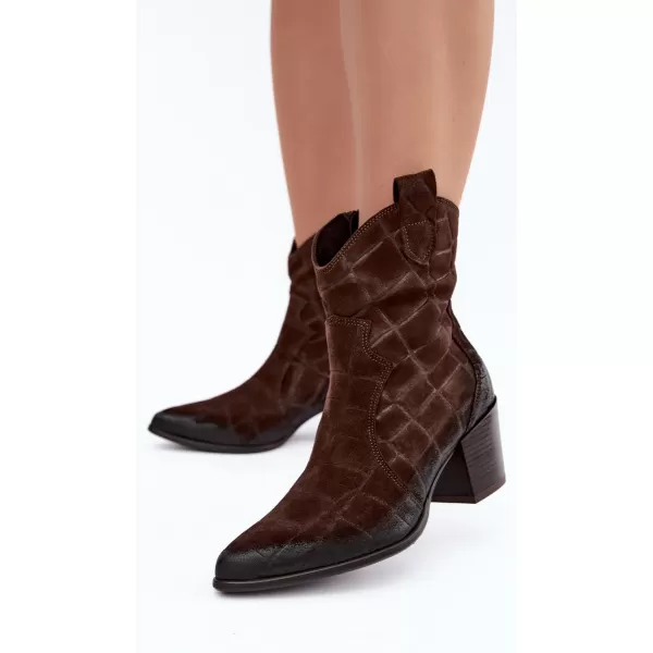  Cowboystiefel für Damen ZAZOO 1998 SCHOKOLADE 