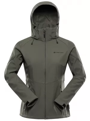 Softshelljacke für Damen ALPINE PRO HOORA 2 GLÜHBASILIKUM