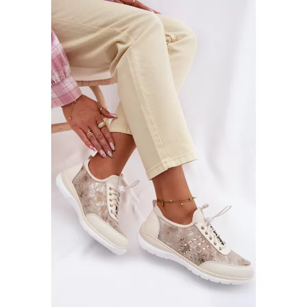  Damen-Sneaker D&A GR61-5990 BEIGE 