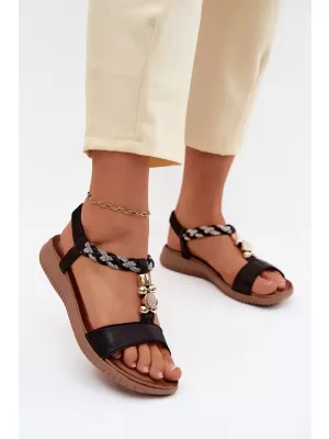 Damensandalen S.BARSKI KV61-6051 SCHWARZ