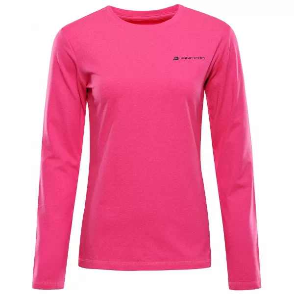  Schnell trocknendes Damen-T-Shirt ALPINE PRO LOUSA ROSA GLÜHEN 