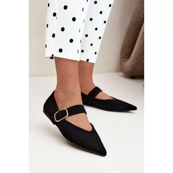  Ballerinas für Damen BOTO CH943 SCHWARZ 