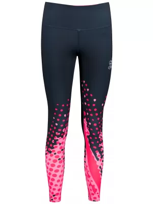 Premium-Leggings für Damen (neue Größen) ALTISPORT VOJ/ALW109LEG05 ROSA-SCHWARZ