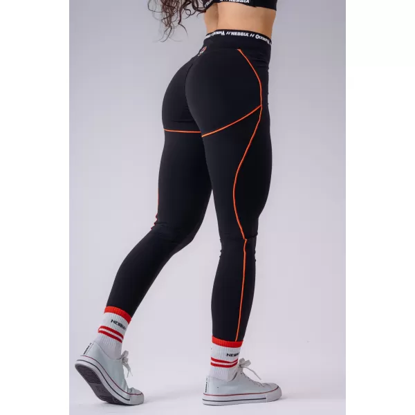  Leggings für Damen NEBBIA OLYMPIA HIGH-WAIST 935 SCHWARZ 