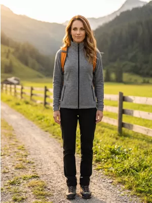 Damen-Sweatshirt aus Microfleece MALFINI FACTOR 853 SCHWARZES HIGHLIGHT