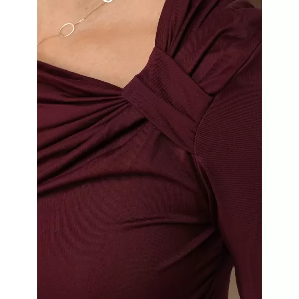  Damenbluse DSTREET RY2945 BURGUND 